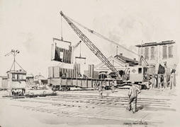 SHIPPING JUNCTION OF FABRICATED SHIP 