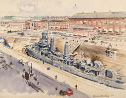 USS CALDWELL IN DRYDOCK #2