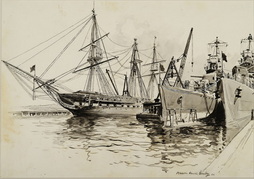 USS Constitution and Destroyers