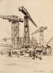 Tall Cranes of Shipways
