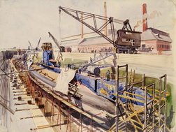 British Submarine Pondora on Drydock