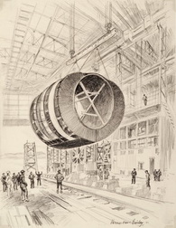 Section of Submarine in Readiness to Place
