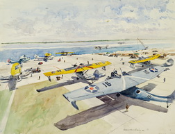 View of Apron with Patrol Squadron Planes