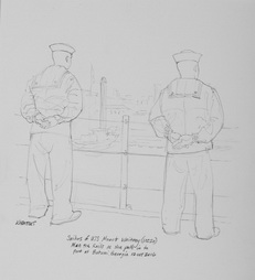 Sailors of USS Mount Whitney Man the Rails