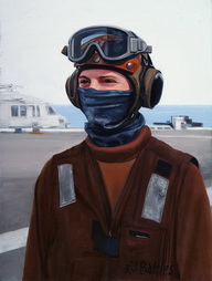 Portrait of a Plane Captain USS Ronald Reagan