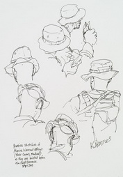 Practice Sketches of Marine Warrant Officer...