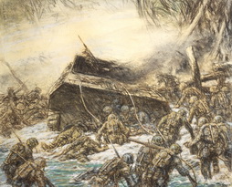 Beach Scene, Marines at Tarawa