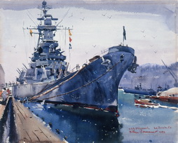 USS Missouri at Laguna Beach