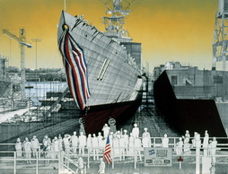 Launching Of Frigate USS Clark