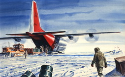 C130 Hercules 8321 Discharging Cargo