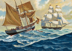AMERICAN AND FRENCH SHIP 
