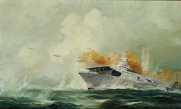 USS Savo Island at the Battle of Samar