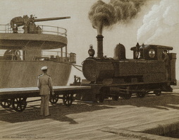 American Ship - Australian Locomotive