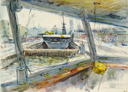 USS Essex in Drydock