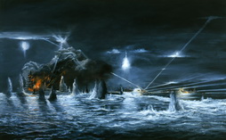 Destruction of IJN Kirishima Guadalcanal
