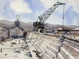 Drydock at Yokosuka