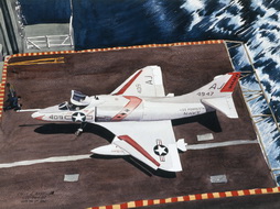 Elevator to Hangar Deck, USS Forrestal