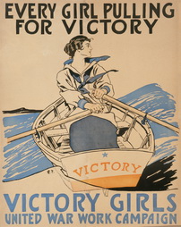 Every girl pulling for victory