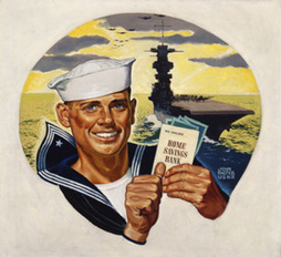 Sailor With Bank Savings Book