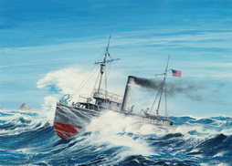USS Conestoga (AT-54) Battling the Gale