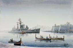 USS Albany Entering Grand Harbor