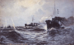 German U-Boat UnderAttack by Ship