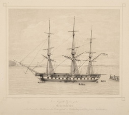 Frigate Gefion, 5 April 1849...