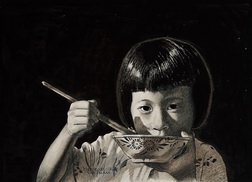 Vietnamese Girl Eating