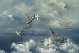 Battle of Midway, F2A Buffalos IN