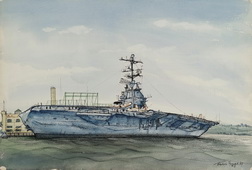 USS Wasp in New York Harbor
