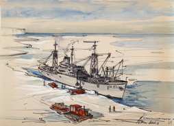 USS Arneb at Kainan Bay, Antarctic