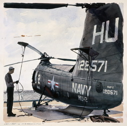 Helicopter, USS Des Moines