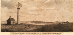 View of Fort Niagara on Lake Ontario