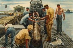 Loading Fish, USS Seacat