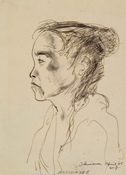 Study Of Native Woman's Head