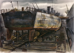 DD In Floating Drydock 