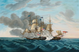 USF Constitution vs HMS Guerriere: In Action