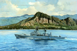 USS Wainwright off Hawaii (DLG/CG)