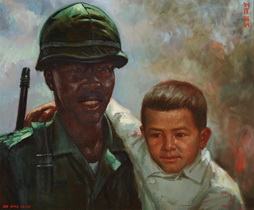 Seabee with Vietnamese Boy