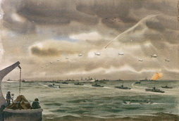 Morning of D-Day from LST
