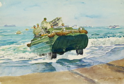 Artillery Hits the Beach