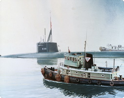 Nathanael Greene SSBN636 Puts Out to Sea