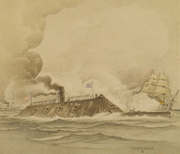 CSS Virginia Engaging the USS Cumberland...