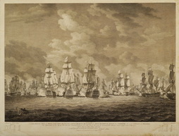 His Majesty's fleet breaking the line