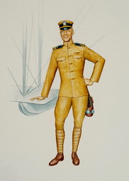 WWI Aviator in Summer Flying Uniform