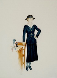 Yeomanette in Blue Dress Uniform, WWI