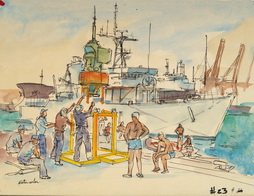 Dock Scene USS Avenger