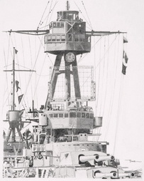 XAF RADAR MOUNTED ON USS NEW YORK