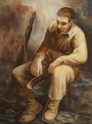Soldier Resting in Verville-Sur-Mer