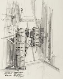 BATTLE HELMET RACK
